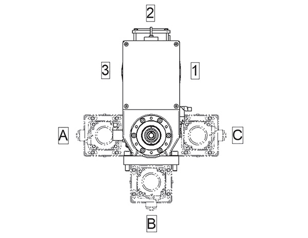 Plano de las unidades de mecanizado Erlo CS-CR-CX.14